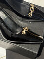 Туфли Saint Laurent женский кожа черный 100485-4