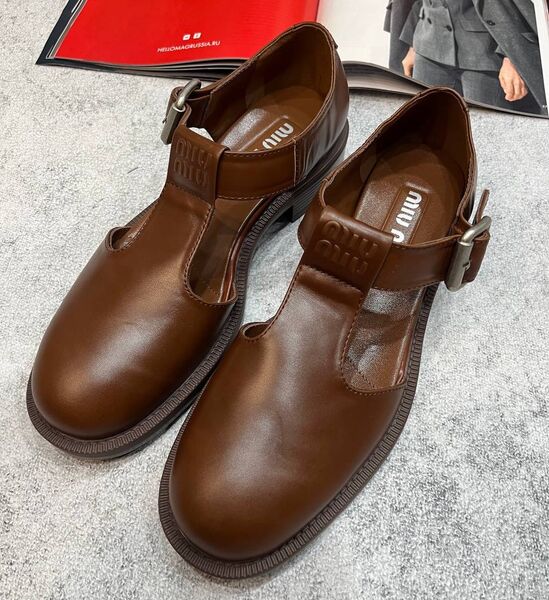 Туфли Miu Miu женский кожа 154233