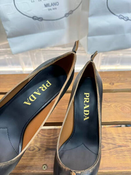 Туфли Prada женский кожа черный 202325-3