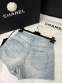 Шорты Chanel женский джинса бирюзовый 185256-2