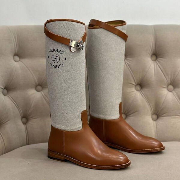 Сапоги Hermès женский кожа 128708-2