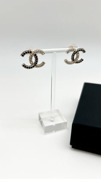 Серьги Chanel графитовый 176141-2