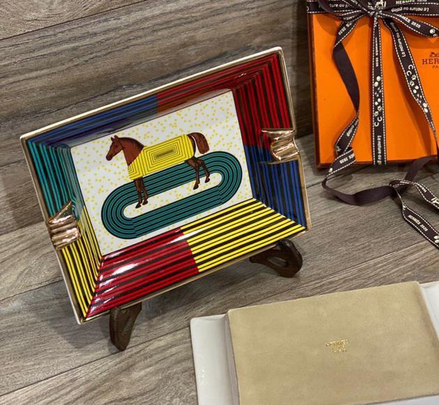 Пепельница Hermès горчичный 56456
