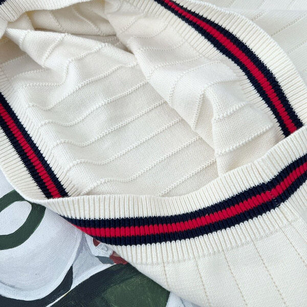 Свитер Gucci женский вязаная ткань белый 174205-8