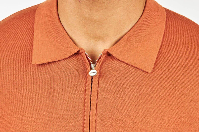 Мужское поло Kiton мужской оранжевый 142246-4
