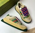 Кеды Gucci женский текстиль бежевый 120790