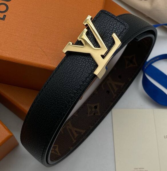 Женский ремень Louis Vuitton женский кожа черный 139064