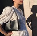 Сумка Saint Laurent женский кожа черный 77399-11