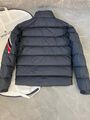 Мужской пуховик Moncler Solayan Hooded мужской синий n3029816-1-3