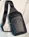 Мужская сумка слинг Louis Vuitton мужской кожа черный 180838-1