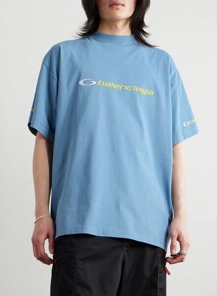 Футболка Balenciaga женский голубой p0088883-1-10