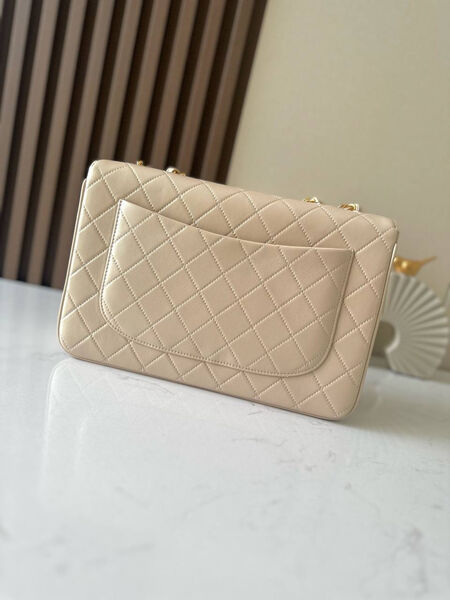 Сумка Chanel женский кожа бежевый 195085-2