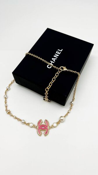 Колье Chanel светло-розовый 176120