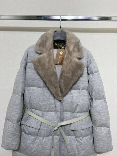 Пуховик Loro Piana женский графитовый 165024-3