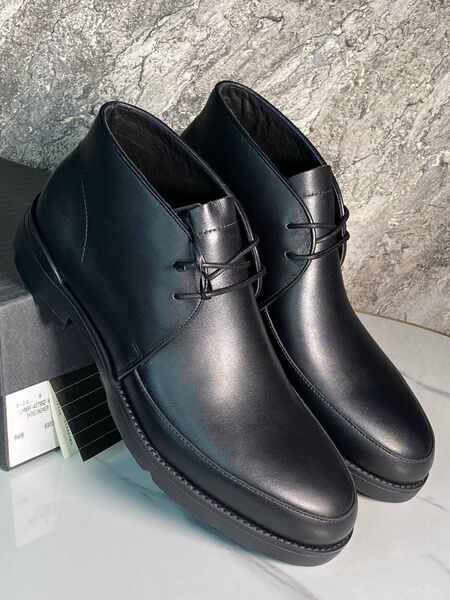 Мужские ботинки Zegna мужской кожа черный 168180-2
