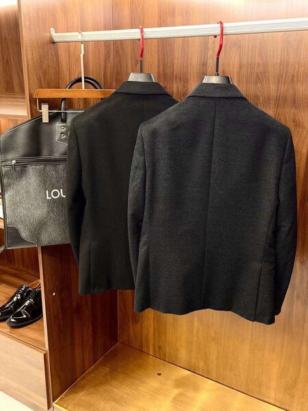 Мужской пиджак Louis Vuitton мужской черный 130603-2