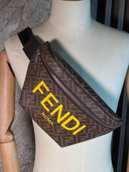Мужская сумка слинг Fendi мужской кожа 132075-2