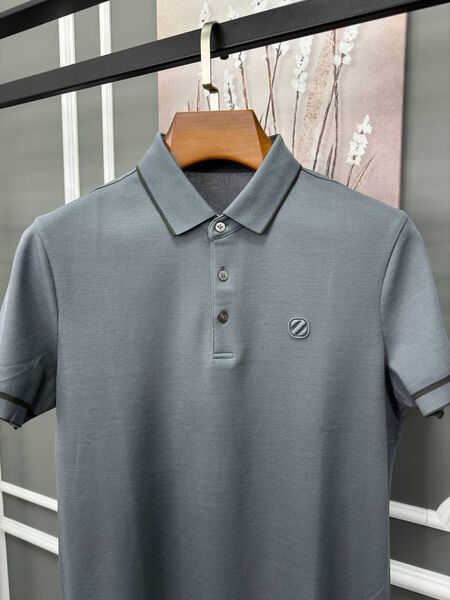 Мужское поло Zegna мужской графитовый 152037-2