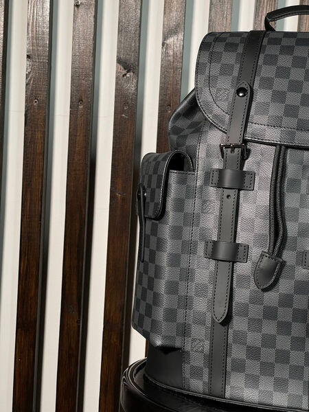 Мужской рюкзак Louis Vuitton мужской канва черный 145920-3