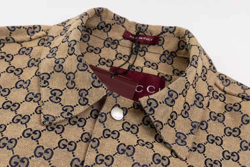 Мужская рубашка Gucci мужской бежевый 173321-3