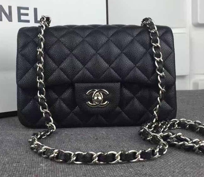 Сумка Chanel Mini женский кожа черный 133427