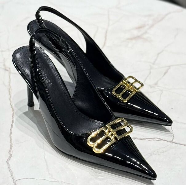 Туфли Balenciaga женский кожа черный 180472
