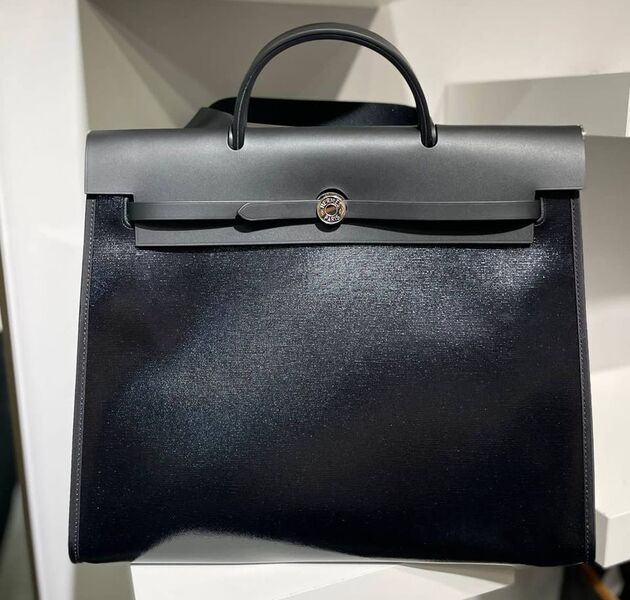 Сумка Hermèsherbag Zip женский кожа черный 127297