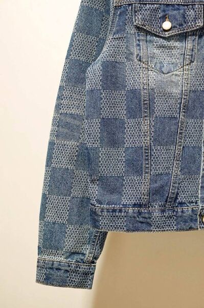 Мужская джинсовка Louis Vuitton мужской джинса бирюзовый n9346576-1-10