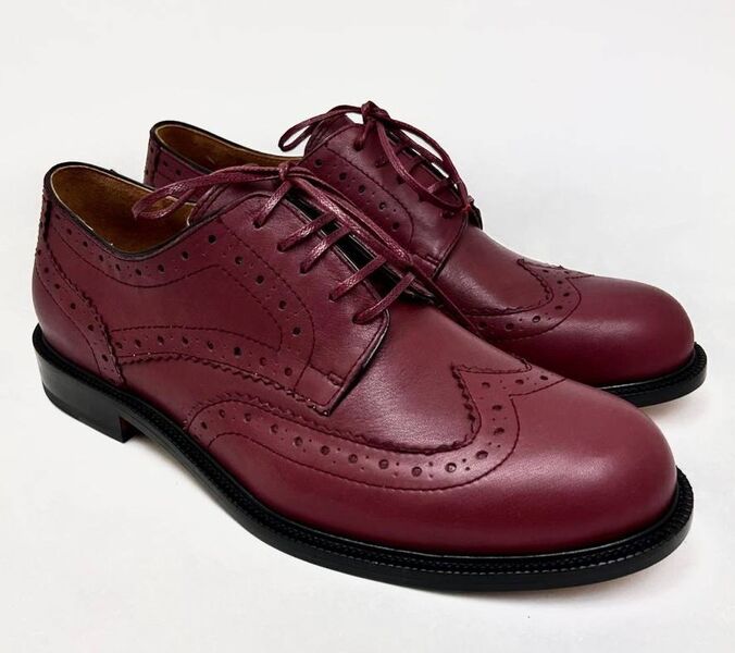Мужские туфли Loro Piana мужской кожа бордовый 172911