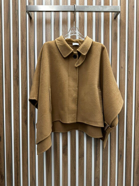 Пальто Brunello Cucinelli женский бежевый 122604-2