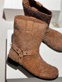 Сапоги Loewe женский кожа страуса 160893