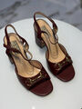 Босоножки Gucci женский кожа 189481-2