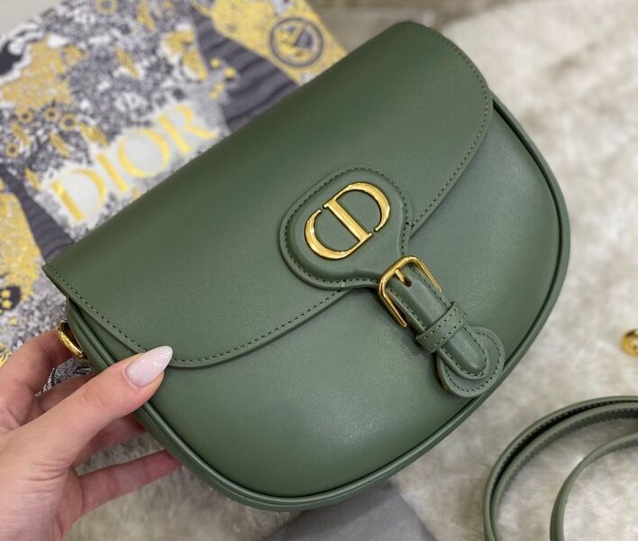 Сумка Christian Dior Bobby женский кожа болотный 97047