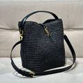 Сумка Saint Laurent женский солома черный 149744-4