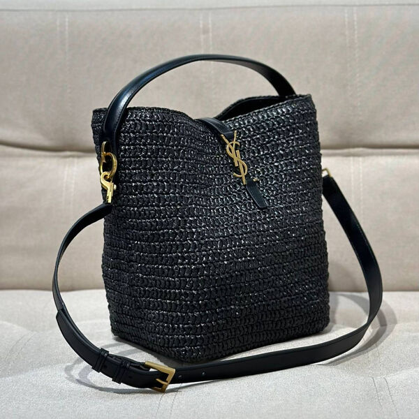 Сумка Saint Laurent женский солома черный 149744-4