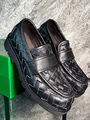 Мужские лоферы Bottega Veneta мужской кожа черный 171183-2