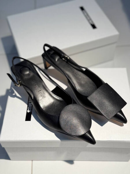 Туфли Jacquemus женский кожа черный 177315-4