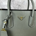 Сумка Prada женский кожа болотный 142113-3