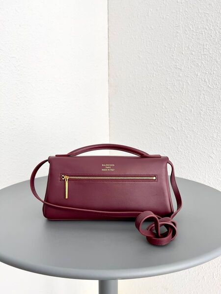 Сумка Balenciaga Bel Air женский кожа бордовый 180856-5