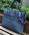 Мужской портфель Hermès мужской кожа синий 52073-1