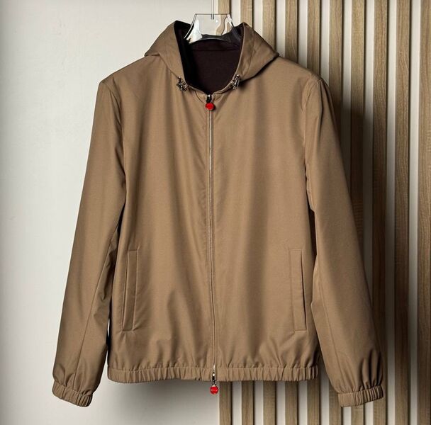 Мужская куртка двухсторонняя Kiton мужской бежевый 174991