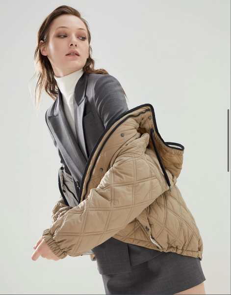 Куртка Brunello Cucinelli женский бежевый 37701-3