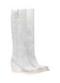 Сапоги Miu Miu женский кожа графитовый 127044-5