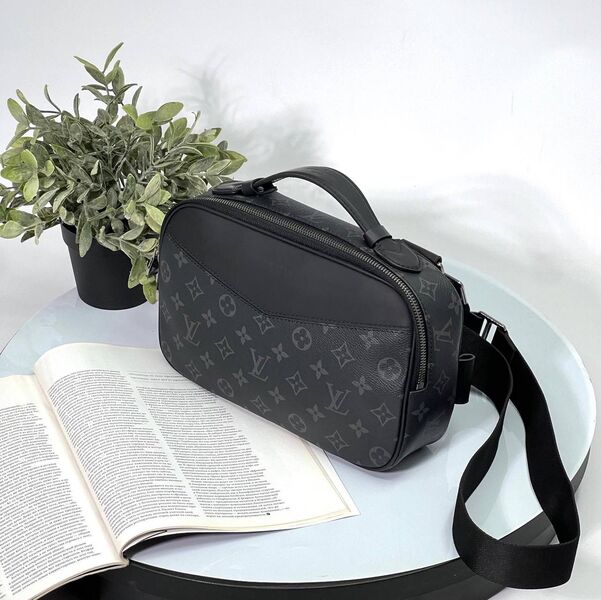 Мужская сумка слинг Louis Vuitton мужской кожа черный 176229-5