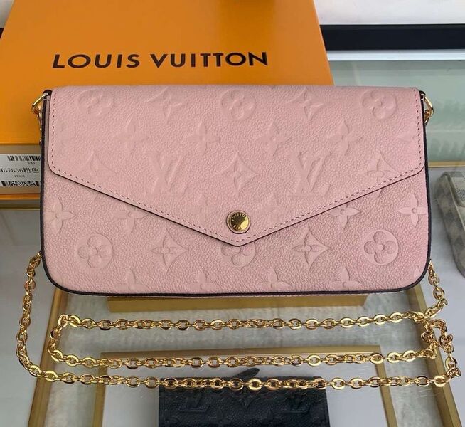 Сумка Louis Vuitton женский кожа розовый 76161