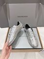 Женские кеды Balenciaga женский кожа серебристый k7666821-1-9
