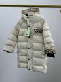 Детский пуховик Burberry белый 177423