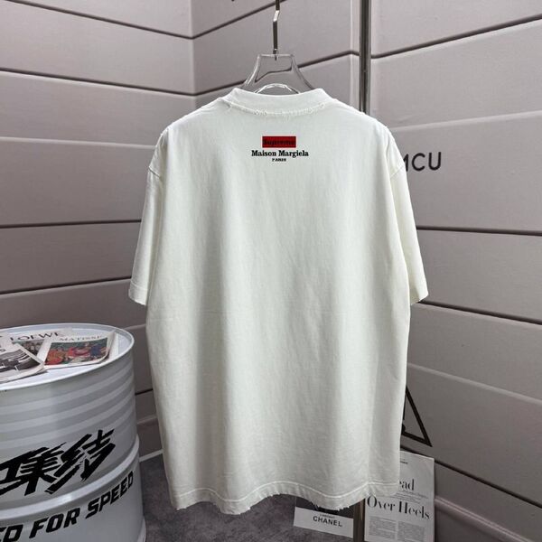 Мужская футболка Supreme x Maison Margiela женский хлопок белый z0434680-1-2