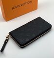 Кошелёк Louis Vuitton Zippy женский кожа черный 32063-2