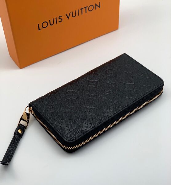 Кошелёк Louis Vuitton Zippy женский кожа черный 32063-2